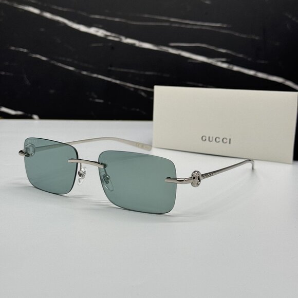 NEW GUCCI SILVER UNISEX SUNGLASSES GUCCI GG1703S 002 main image 10